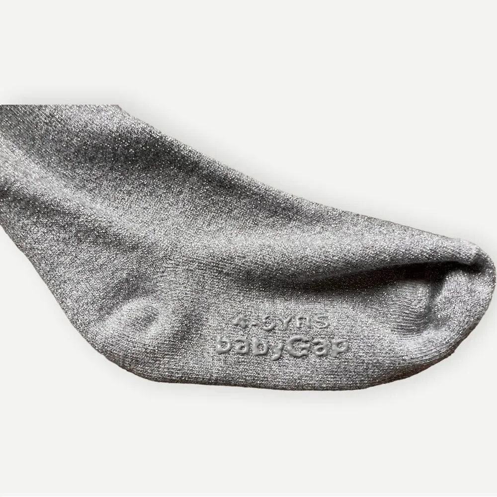 Baby Gap Girls Kids Gray Stretch Knit Brannan Bear Tights. 4-5. 4. 4T. 5. 5T.
